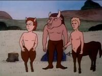 Faun, Minotaur and Centaur.