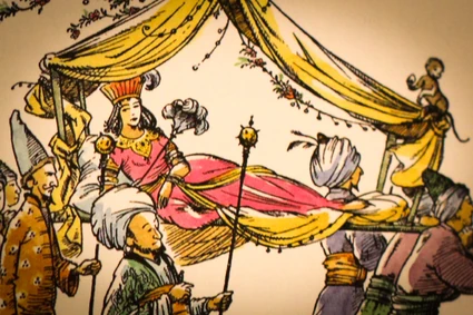 Pauline Bayne's illustration of Lasaraleen in The Horse and His Boy Book.