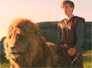 Aslan und Peter Pevensie