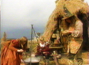Jill, Eustace, and Puddleglum.