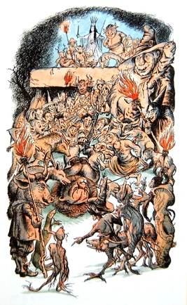 Illustration Stone Table