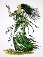 A dying beech dryad comes to warn Tirian of the Calormenes slaughtering her people's trees.