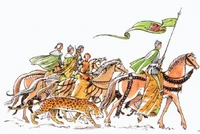 The Narnian Army on the way to Anvard.