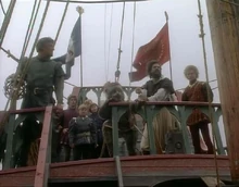 Рипичип убеждает Дриниана и остальных плыть в темноту.