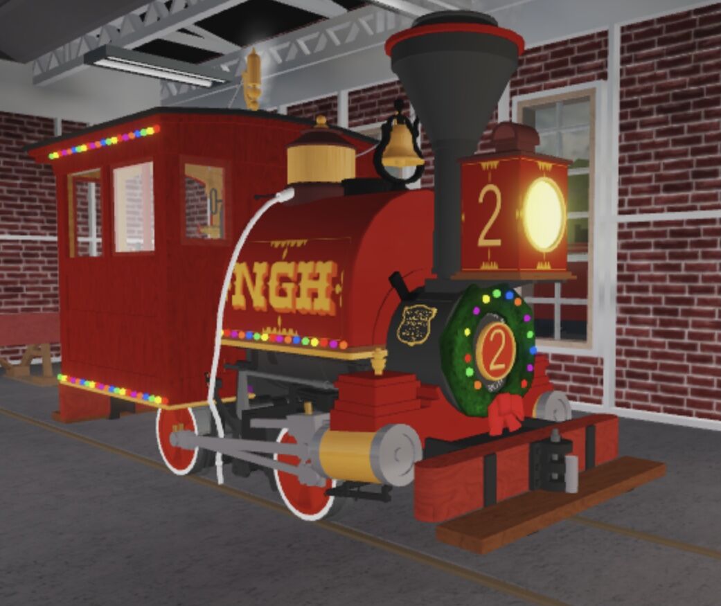 Narrow gauge engine Christmas cult pfps