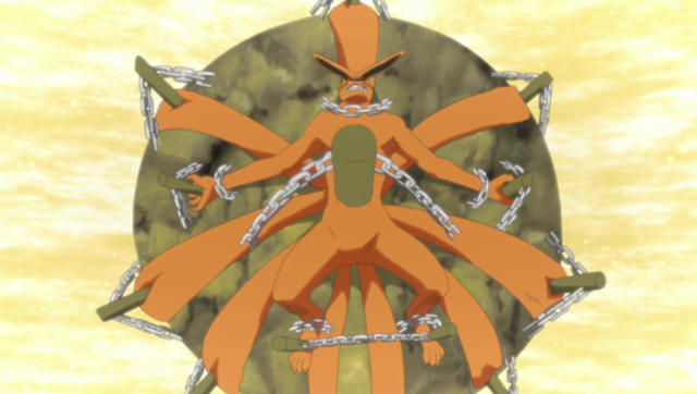 Urashiki meets Kurama for The First Time  Kid Naruto Releases The  Nine-Tails Chakra (English Sub) 