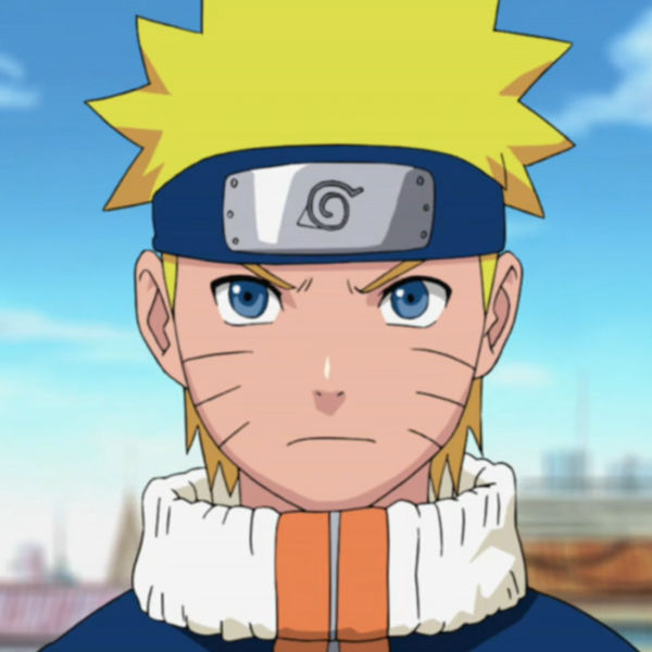 Uzumaki's face. 