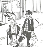 Obito escorting an elderly woman