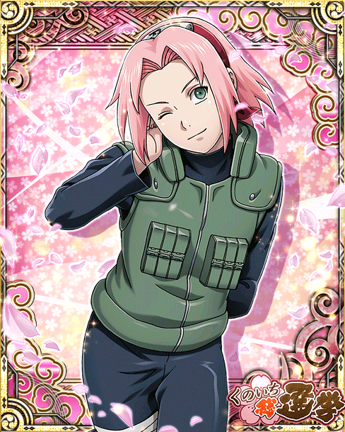 Sakura Haruno (春野サクラ, Haruno Sakura) is one of the main characters in the  series. She is a chūnin-level kuno…