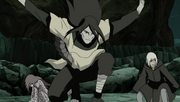 Orochimaru arrives to the battlefield