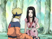 Haku se encuentra con Naruto