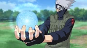 Kakashi używając Rasengana.
