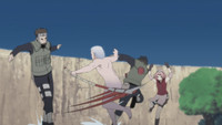 Yamato and Sakura vs Hidan and Hayate