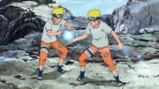 Naruto training with the Big Ball Rasengan.