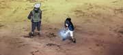 Sasuke entrenado el Chidori