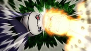 Le combat entre Tobi et Naruto.