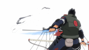 Asuma beheads Hidan