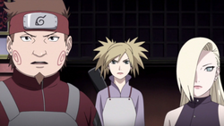 Choji, Temari e Ino raggiungono Shikamaru