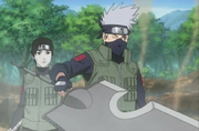 Kakashi levantando la Kubikiribōchō