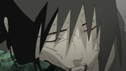 Sasuke on the verge of death.