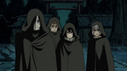 Orochimaru, Sasuke, Jūgo and Suigetsu arrive