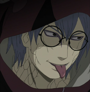 Kabuto tongue out