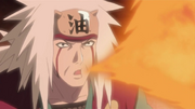 Jiraiya usando Elemento Fuego