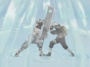 Batalla entre Kakashi y Zabuza