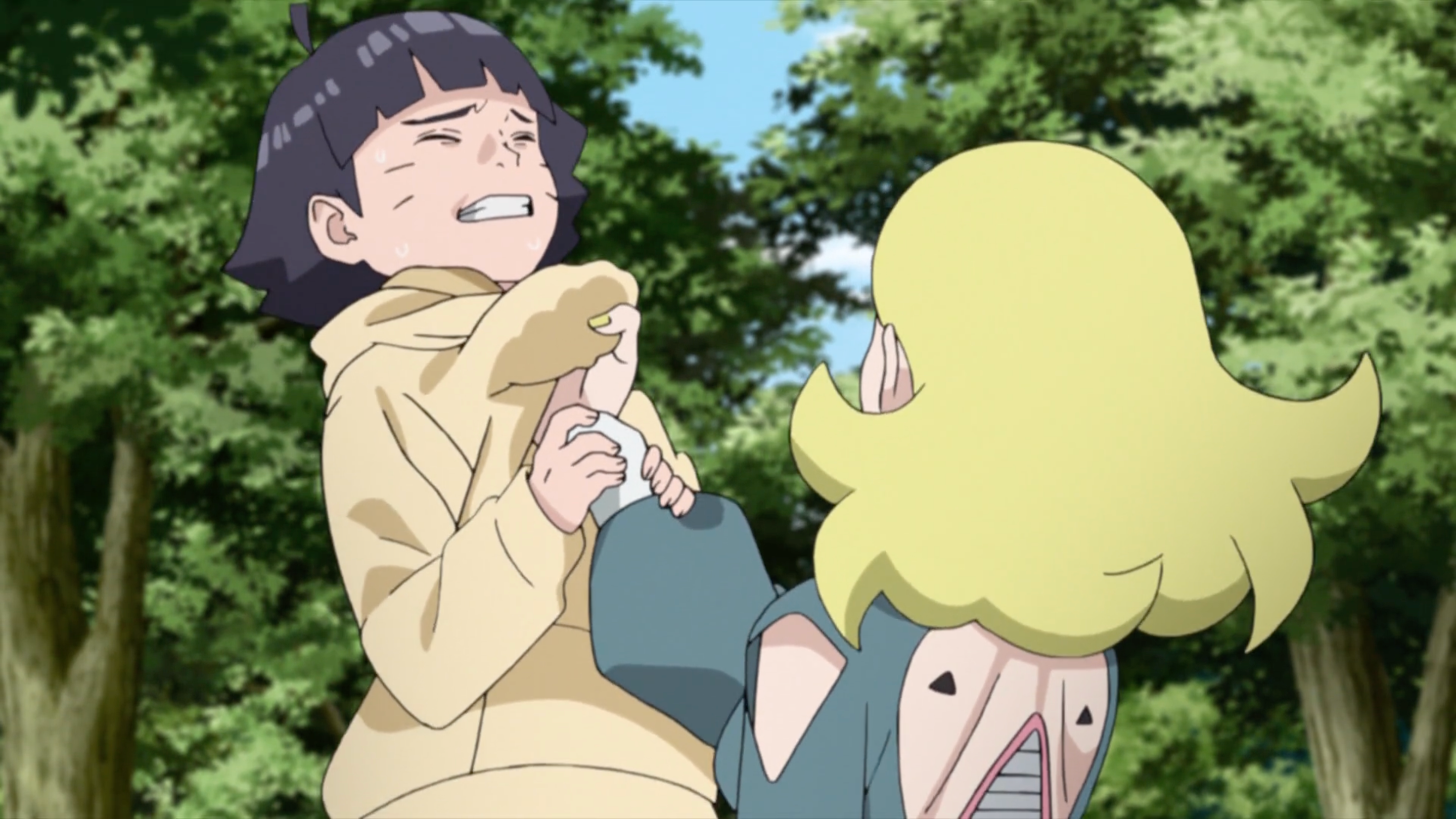 Boruto with Himawari and Hinata