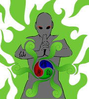 Tiga elemen dari chakra senjutsu.