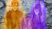 Hinata gives Naruto her chakra