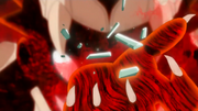 Naruto con Seis Colas rompe el collar