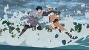 Naruto y Sasuke comienzan su batalla