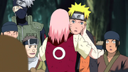 Sakura le agradece de corazón a Naruto por salvar a Konoha