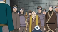 Heki e seus companheiros se despedem da Quinta Mizukage e seus subordinados antes de partirem para a reunião dos Kage.