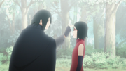 Sasuke tapote Sarada