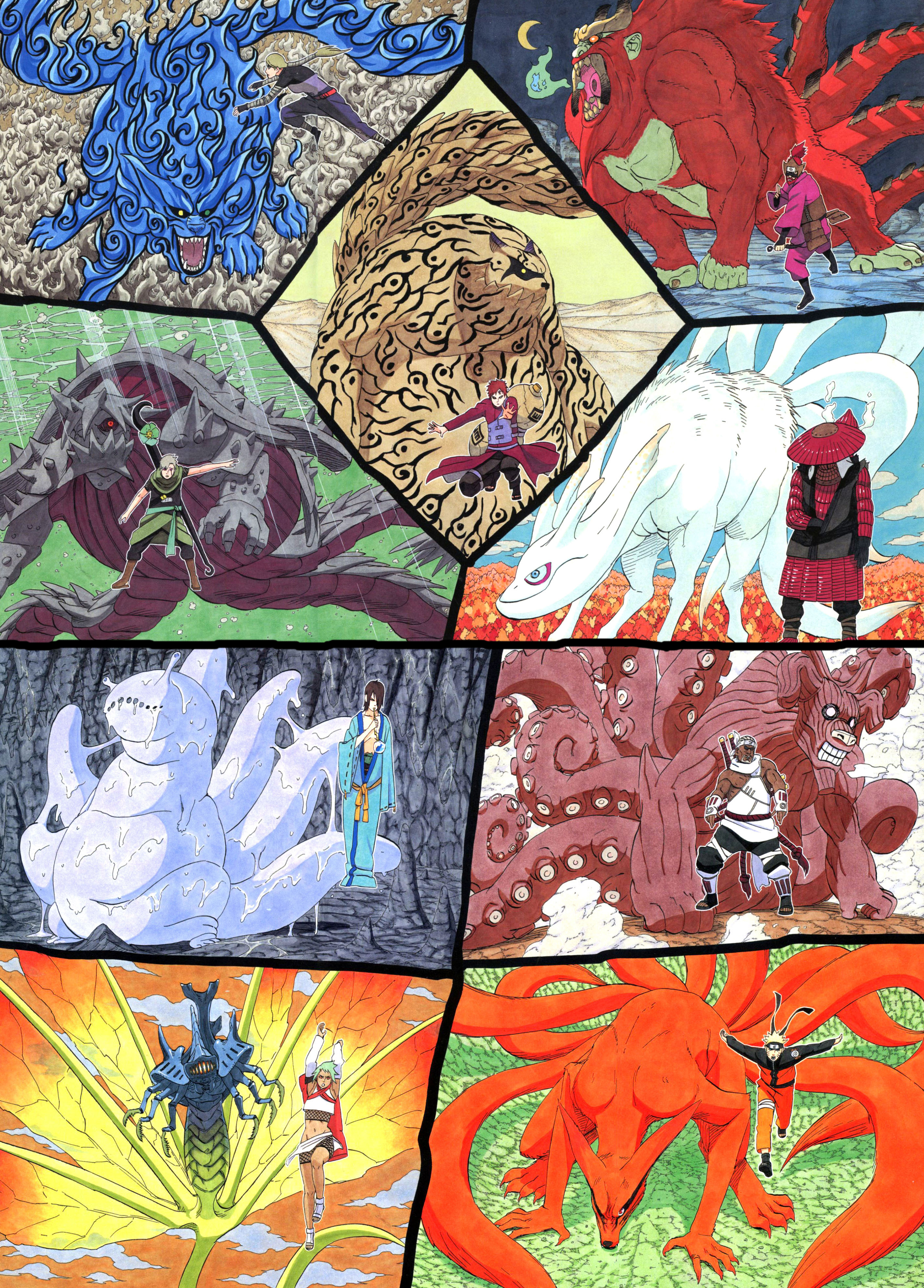 Tailed beast. Четыреххвостый Джинчурики. Наруто хвостатые звери и Джинчурики. Наруто Джинчурики 9 хвостого. Однохвостый Джинчурики.