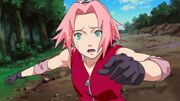 Sakura llora al ver a Naruto