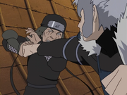 Tobirama attacks Hiruzen