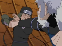 Tobirama attacks Hiruzen