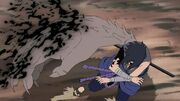 Amaterasu alcanza a Sasuke