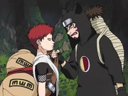 Gaara threatens Kankuro