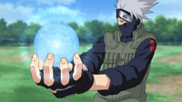 Kakashi Using Rasengan