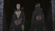 Hidan y Kakuzu en la captura del Nibi