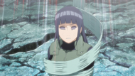 Hinata afetada pelo genjutsu