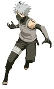 Kakashi as a member of the Anbu.
