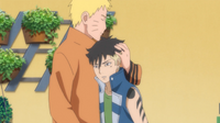 Naruto comforts Kawaki