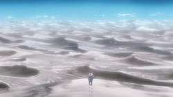 A vast desert full of sand dunes. This dimension is very hot due to its climate.