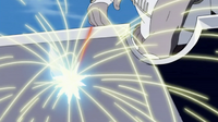 Killer Bee piercing through Suigetsu's sword