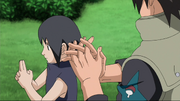 Fugaku ensinando Itachi